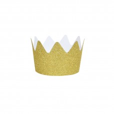 Glitter crowns - Gold Glitter crowns - Gold